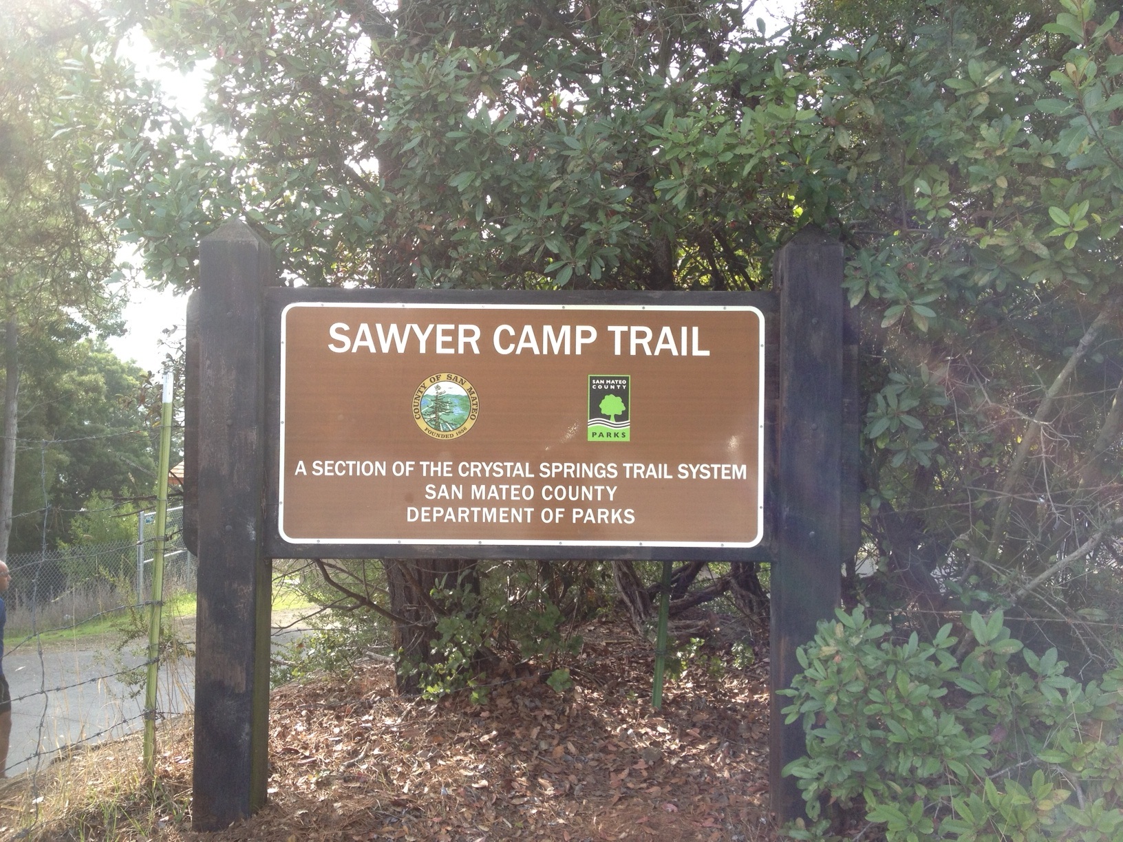 Sawyer Camp Trail Sign